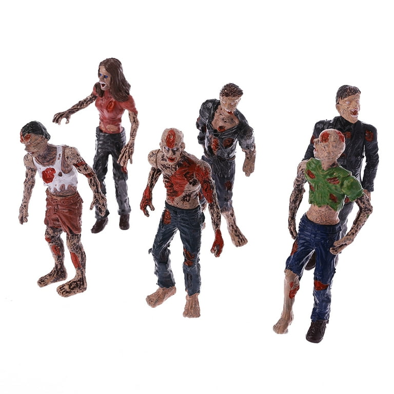 6Pcs Walking Corpses Model Terror Zombies Kids Children Action Figure Toys  Dolls 
