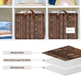 thumbnail image 4 of Yayeee Foldable Storage Basket for Shelves Waterproof Cloth Bins with Handles, Brown Tribal Pattern, 4 of 7