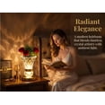 thumbnail image 2 of Crystal Flower Table Lamp, Gold Base 3-in-1 LED Night Light Vase, Color-Changing Function, Energy-Saving Bulb, Gold Table Lamp for Bedroom, Living Room, Wedding Night Lighting., 2 of 5