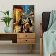 thumbnail image 5 of Romantic Parisian Couple Canvas Wall Art， Perfect for Living Room， Bedroom， Dining Room， Kitchen， and Office Decor., 5 of 8