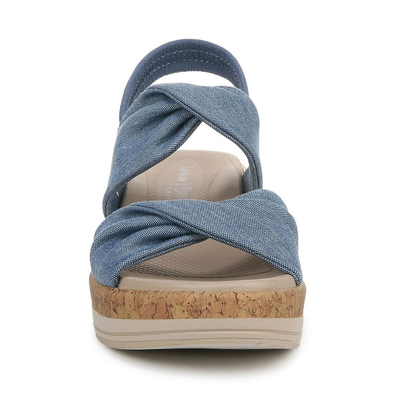 Bzees For Lifestride Femme Riley Sandale Cale, Lin Bleu élémentaire, 40 EU