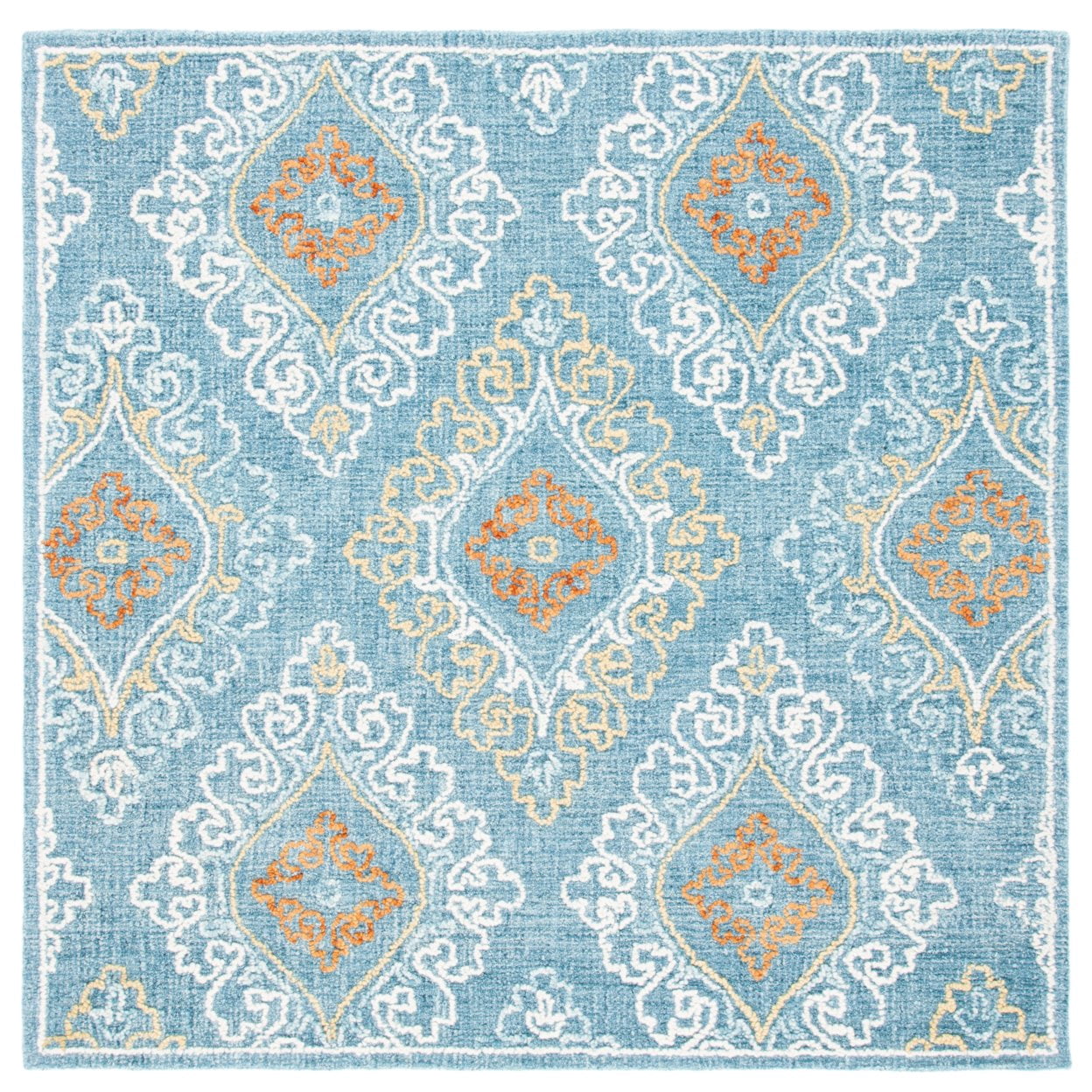 Safavieh  Handmade Blossom Sueann Wool Rug 4' x 6' 4' x 6' Indoor, Handmade Living Room, Bedroom, Dining Room Rectangle
