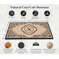 thumbnail image 3 of A1HC Natural Coir Monogrammed Floral Door Mat, 36"x72", Durable Anti-Shed Outdoor Door Mat, Heavy-Duty, Low-Profile, Easy to Clean, 3 of 7