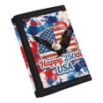 thumbnail image 2 of Chririnla Polyester Boys Trifold Wallet with Slim Portable Children's Wallet for Sports, Tie Dye Spiral Pattern Trifold Card Wallet, 2 of 7