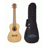 Lanikai CDST-C Solid Cedar Top Satin Finish Concert Ukulele with Padded Gig Bag