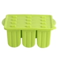 thumbnail image 4 of M Buder Molde De Silicón Para Helado Y Paletas 12 Cavidades Con Tapa Y 50 Palitos De Madera Color Verde Herramienta DIY Para Cocina Casera Resistente Al Frío Y Calor (22 cm / 8.7 inches), 4 of 9