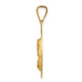 thumbnail image 2 of 14k Polished & D/C Sagrado Corazon Circle Pendant K5596 (mm x mm), 2 of 3