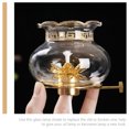 thumbnail image 4 of Shisuyan Kerosene Lamp Cover Clear Glass Adjustable Light 1Pcs 6in Bottom Diameter, 4 of 7