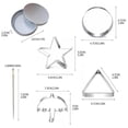 thumbnail image 3 of TOPRenddon Korean Sugar Candy Making Tools, 11PCSStainless Steel Cookie Cutters Biscuit Molds, Squid Sugar Game Kit, Umbrella Triangle Star Round Baking Cake Molds for Party Squid Sugar Game Cookie, 3 of 8