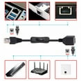 thumbnail image 4 of FVH RJ45 CAT6 8P8C STP UTP Male to Female Extension Cable with 304 Singal Switch On/Off LAN Ethernet Network Patch Cord, 4 of 5