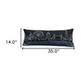 thumbnail image 5 of 35" Black and White London Nighttime Skyline Lumbar Decorative Pillow, 5 of 6