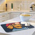 thumbnail image 6 of Yayeee Dish Drying Mat for Kitchen Counter 16"x18" Microfiber Absorbent Pad, Blue Dog Artist, 6 of 7