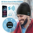 thumbnail image 6 of Soft Wireless Beanie Headphone Hat Wireless V4.2 Noise Cancellation, 6 of 7
