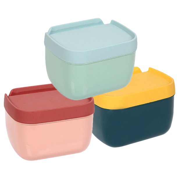 DEEPCRAFF 3Ud Soporte Para Papel Higiénico De Plástico Con Repisa Montaje De Pared Para Color Surtido