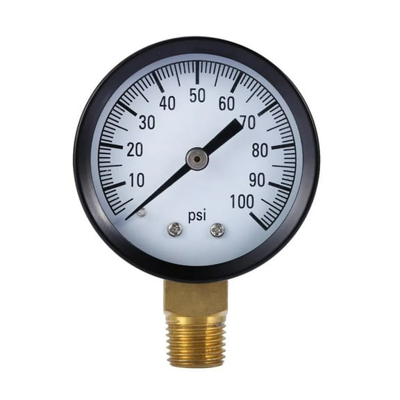 100 PSI 1/4" Well Pump Water Pressure Gauge Dial Face For Air Steam Water ,Corrosion Resistance