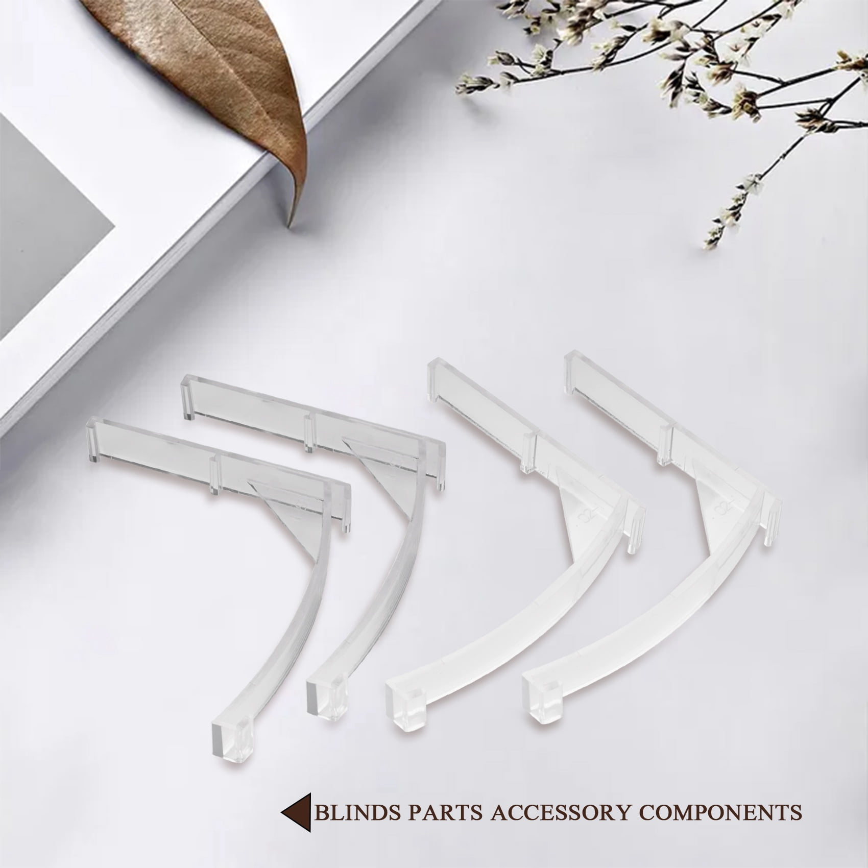 Valance Clips Plastic Vertical Blinds Brackets 3.5 Inch Vertical Blinds Clear for Blinds Parts