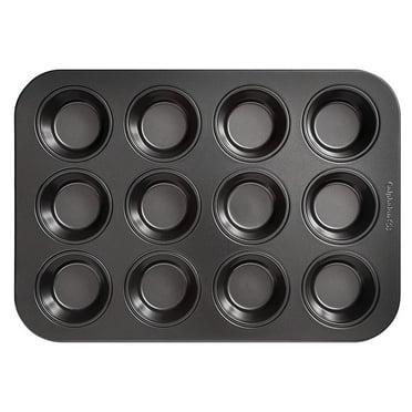 Calphalon Signature 12-Cup Non-stick Ceramic Muffin Pan, 2.9” Diameter Cups (12 Count)