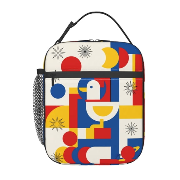 Duck Lunch Bag Cute Cartoon Pattern Insulated Leakproof Thermal Reusable With Buckle Handle For Work Office Travel Picnic Beach Gym Daily Commute