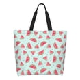 thumbnail image 1 of Balery Watermelon Bolsa Tote Estilo Estético con Cremalleras, Bolsa de Hombro, Bolsa de Compras Grande y Plegable, 1 of 8