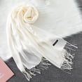 thumbnail image 3 of Fashion Solid Scarf Women Cashmere Soft Winter Warm Scarves Hijab Female Long Headband Shawl Wraps Bandana Foulard 2022 Echarpe, 3 of 5