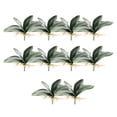 thumbnail image 2 of Matsuzay 10 piezas de plantas artificiales hojas Phalaenopsis Leaf Festival primavera Micro paisaje para la decoración de la boda del hogar Plantas Artificiales Como se muestra Talla pequeña, 2 of 6