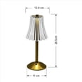 thumbnail image 4 of 3X Lámpara de Mesa Decorativa de Cristal LED 800MAh Atmósfera Recargable Luz Brillo de 3 Niveles para Restaurante Café, 4 of 5