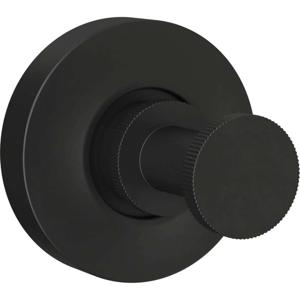 Better Homes & Gardens Matte Black Grayson 1 Prong Hook, 1 Hook, 35lb weight limit
