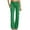 Green, variant on Women's Mid Waist Straight Leg Pants, Corduroy Wide Leg Trousers, Casual Yoga Pants, Breathable Everyday Pants, Lightweight Lounge Pants, Fashion Pants Black S