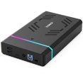 thumbnail image 1 of Carcasa de disco duro Inateck RGB USB 3.0 para SATA de 2,5 pulgadas/3,5 pulgadas, 1 of 8