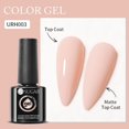 thumbnail image 1 of UV LED Gold Glitter Rubber Base Gel Nail Polish Pink White Gold 7ml Glass Bottle, 1 of 10