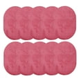 thumbnail image 1 of Furnish My Place Modern Plush Solid Pink Color Rug - Pets and Kids Friendly Rug, Indoor/Outdoor Mat, Area Rugs Great for Kids, Pets, Event, Wedding, Living Room, Made in USA, 2' x 4' Oval - Set of 10, 1 of 5