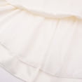 thumbnail image 7 of Uhnice Flower Girl Pearl Dress Flutter Sleeve V-Back Satin Dress with Bowknot for Wedding Birthday Party (Ivory, 120/5-6 Years), 7 of 7
