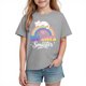 thumbnail image 2 of Blusas y camisas de manga corta con cuello redondo para niños y niñas, camisetas gráficas de manga corta, blusas con estampados bonitos para la temporada escolar., 2 of 9