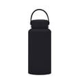 thumbnail image 1 of Naiovety Frasco de vacío Botella de agua Botellas termo Tamaño compacto Equipo de camping de acero inoxidable Suministros al aire libre Cocina y Comedor Negro 650ml, 1 of 6