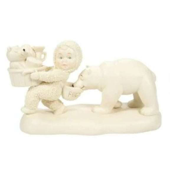 Department 56 Snowbabies But First, Feed Me Figurine 3.7in H