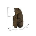 thumbnail image 3 of Cuddling Mother and Baby Bear Garden Statue - Brown, 3 of 5
