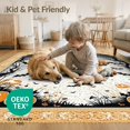 thumbnail image 4 of ODIKA 9'x12' Washable Area Rug Pumpkin Bat Halloween Cluster Ghostly Gothic Border Ghost Motif for Great Room, Indoor Concept, Large Living Low Pile, Flatwoven, 4 of 7