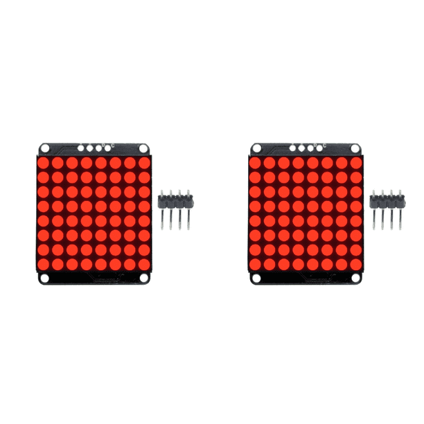 8x8 HT16K33 LED Dot Matrix DIY Kit 5V MCU Módulo Control Pantalla () Rojo