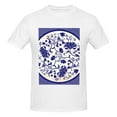 thumbnail image 4 of Bingfone Blue And White Porcelain Pattern Men'S Loose Fit Short-Sleeve Pocket T-Shirt, 4 of 7