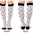 thumbnail image 2 of Coolnut Compression Socks Set of 2 Pairs for Women & Men - Best Support Socks for Running, Nurses, Travel (French Bulldog) Gift, 2 of 7