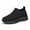 All Black, variant on Boys Girls Sock Shoes Kids Sneakers Slip on Fitness Tennis Athletic Walking School Shoes Black Big Kid Size 4