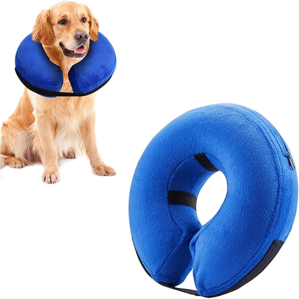 Inflatable protective clearance collar