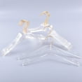 thumbnail image 4 of perchas transparentes para ropa, perchas transparentes para camisas, vestidos, abrigos con muescas para mujeres y niños pequeños, 4 of 6