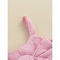 thumbnail image 5 of Baby Girls Sleeveless Dress Front Bowknot Stripe Sling Summer Romper Princess Casual Jumpsuit 3 Months-3 Years, 5 of 8