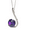 Purple, variant on Ladies Pendant Necklace S925 Silver Birthstone Jewelry Gifts for Women, Wedding Anniversary Gifts, Ladies Jewelry, Necklaces Ladies