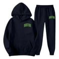 thumbnail image 6 of XIAOCHA Mens Tracksuit Set Fleece Loose Hooded With Green Logo Soft Casual Outdoor Sporty Set, 6 of 6