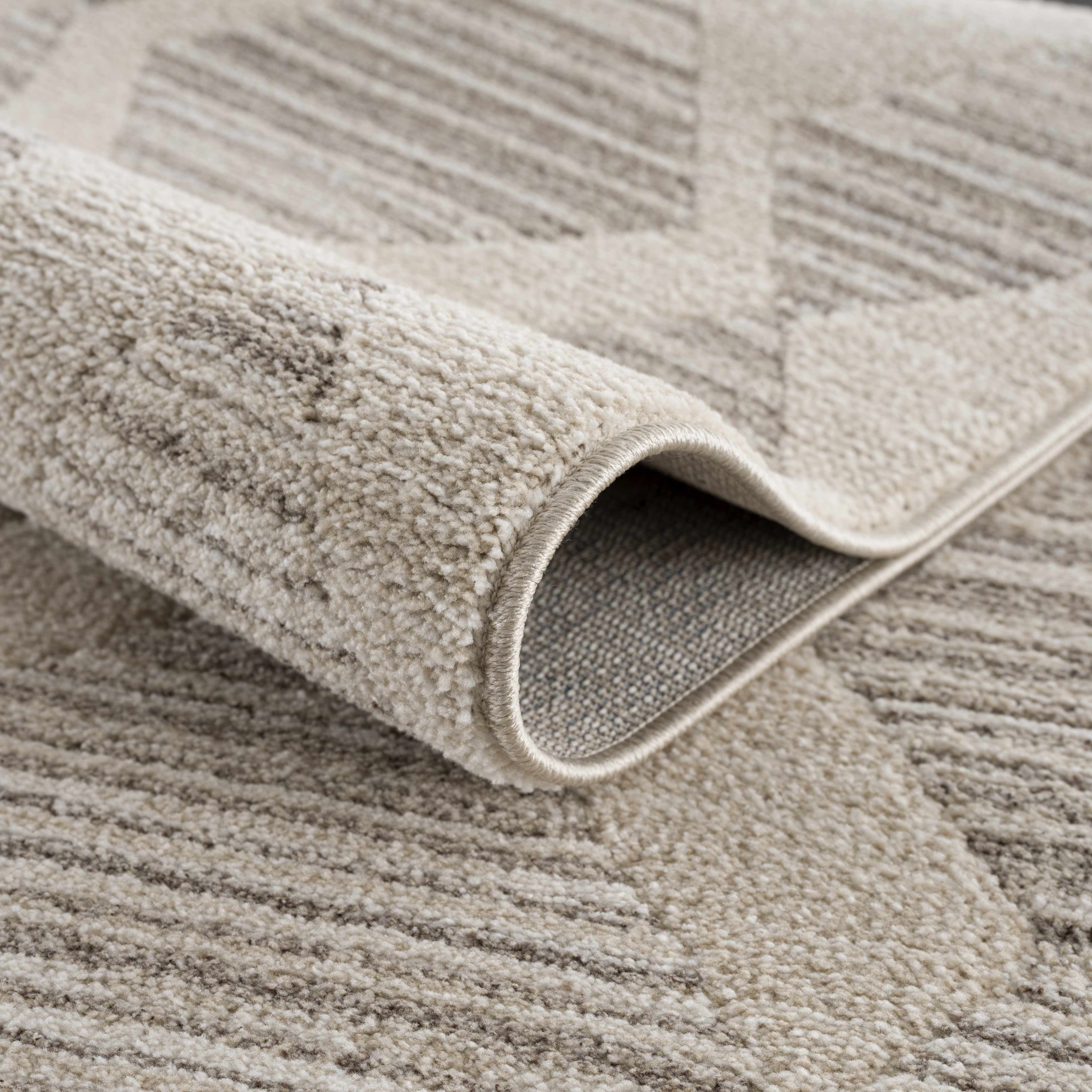 Hauteloom Casablanca Collection Living Room Bedroom Runner Rug - Cozy Moroccan Farmhouse Carpet - Brown, Beige - 2'7" x 7'3"