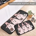 thumbnail image 5 of Halloween Pink Ghosts Kitchen Mats Non Slip Standing Desk Mat Runner Rug Washable Kitchen Rugs for Floor 2PCS, 5 of 7