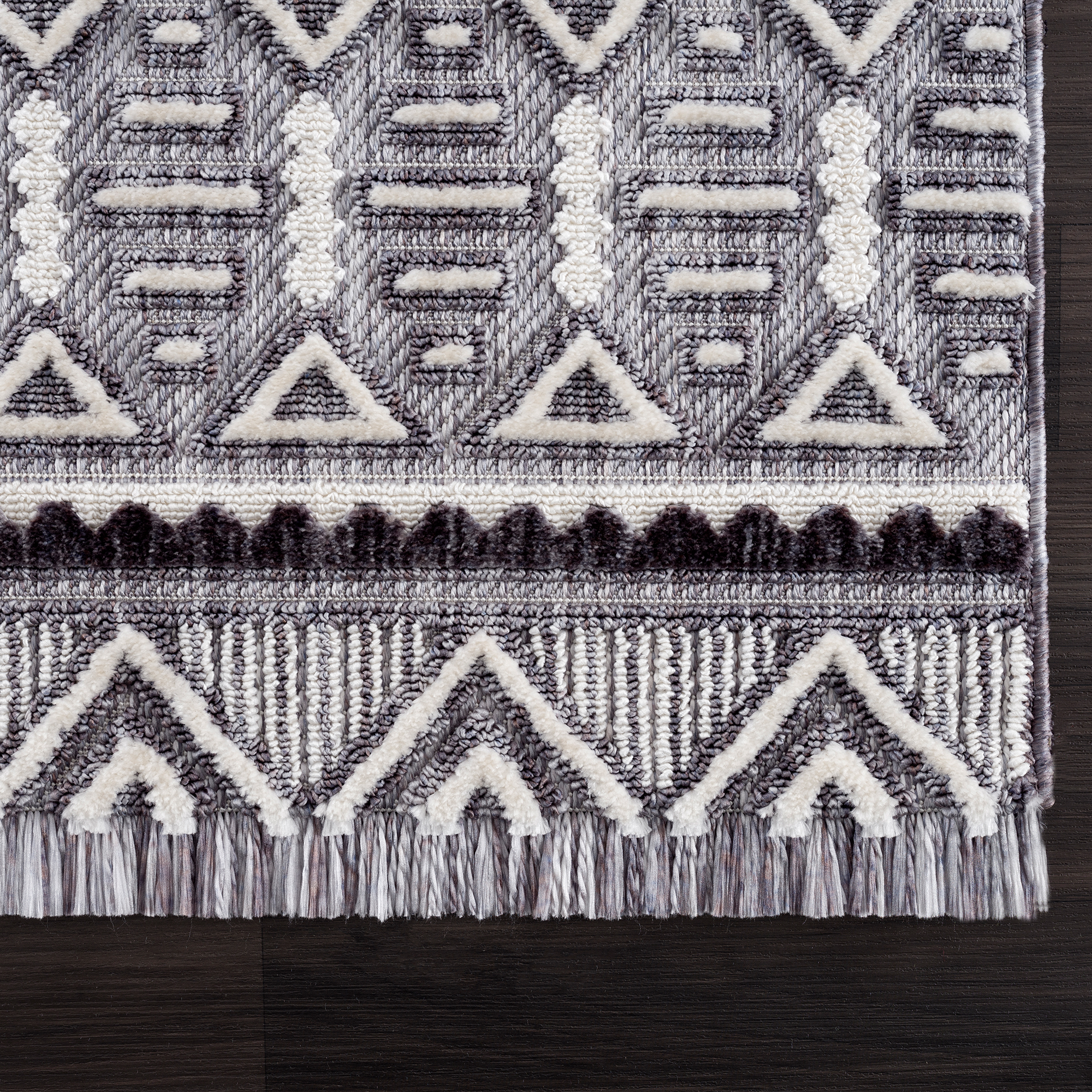 United Weavers Keya Taima Transitional Distressed Area Rug, Grey, 7'10" x 10'6"
