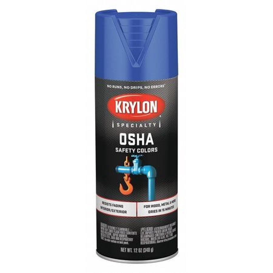 KRYLON K02416777 Spray Paint, Safety Blue, Gloss, 12 oz.